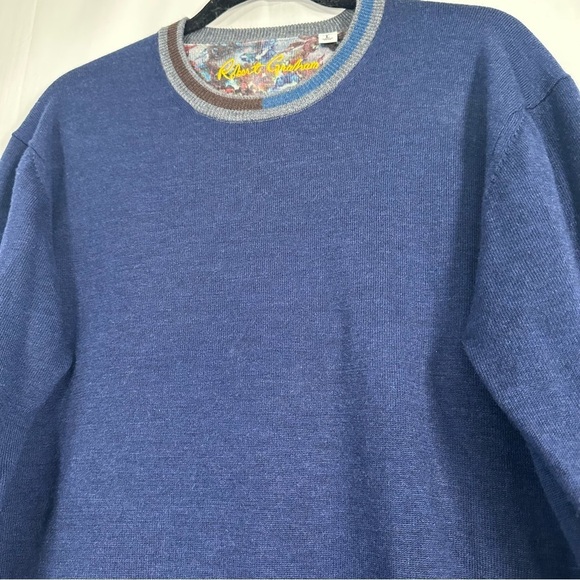 Robert Graham 100% wool sweater, size large classic grandpacore golf high end - Picture 14 of 15